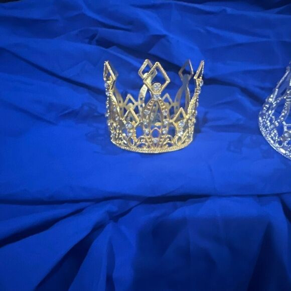 Gold & Silver Crown Set – Party, Pageant, or Costume Accessory - Picture 2 of 4